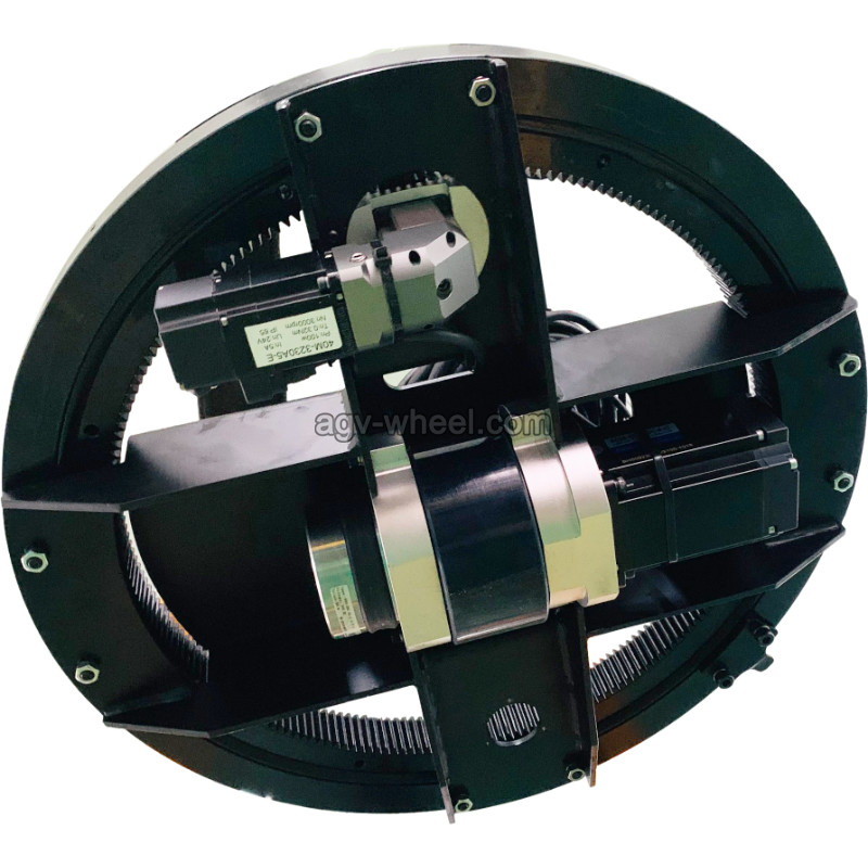Μαύρη AGV μηχανών 30L 400W Drive δομή υποστήριξης ροδών διπλή